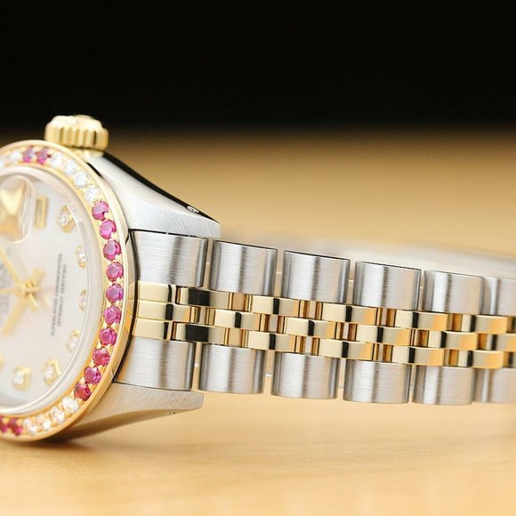 Sale! Rolex Datejust Ruby Diamond Ladies Watch